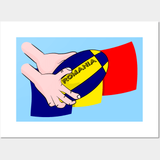 Rugby Romania Flag Posters and Art